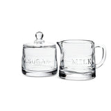 Classic Text Sugar Pot with Lid