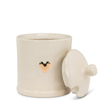 Heart on Covered Jam Jar