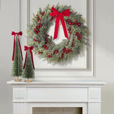 Large Glitter Pine & Berry Wreath