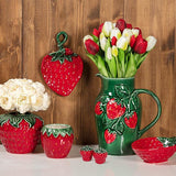 Strawberry & Leaf Jug