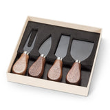 Walnut Handled Cheese Knives| Set of 4