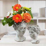 Large Woman Head Planter