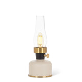 Small Lantern LED Lamp w/Chimney