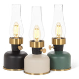 Small Lantern LED Lamp w/Chimney