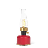 Small Lantern LED Lamp w/Chimney