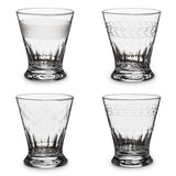 Tumbler Glass with Cutting