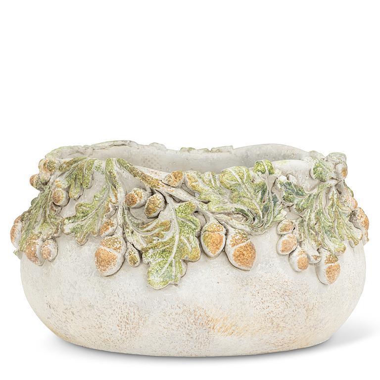 Oak Leaves & Acorns  Planter