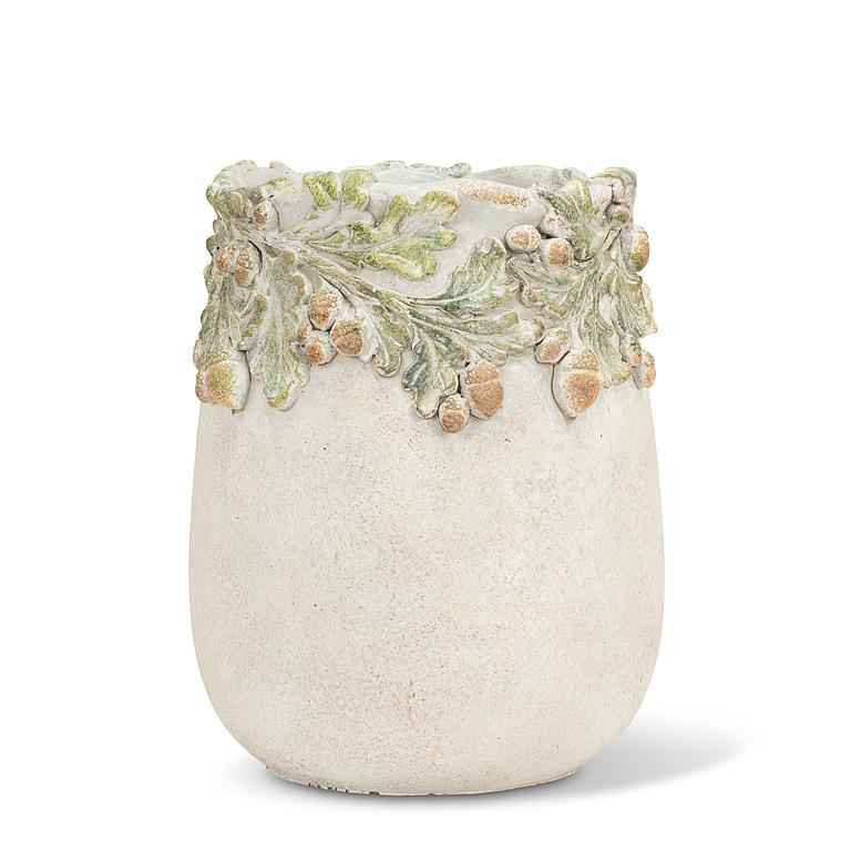 Oak Leaves & Acorns  Planter