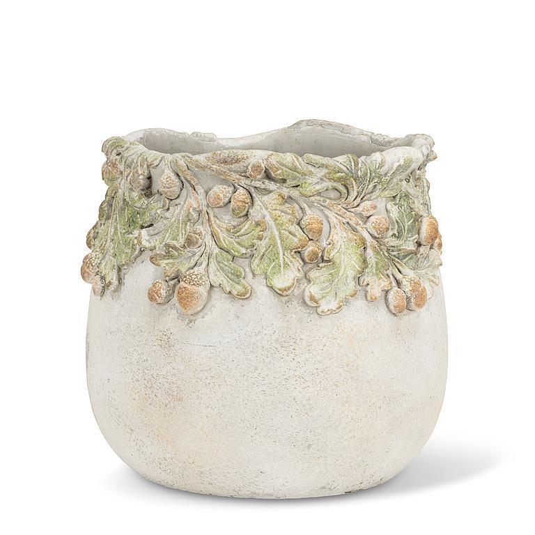 Oak Leaves & Acorns  Planter