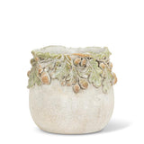 Oak Leaves & Acorns  Planter