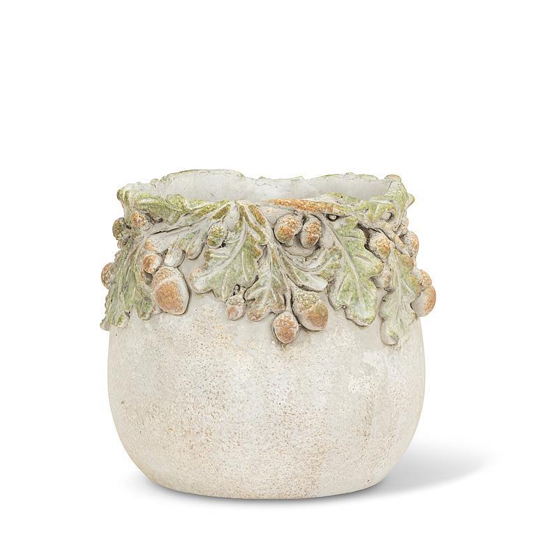 Oak Leaves & Acorns  Planter