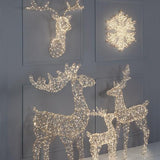 Lg 500L Micro LED Reindeer-Gold-43"H