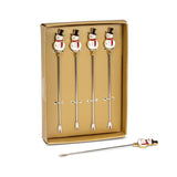 Snowman Cocktail Picks. Set of 4