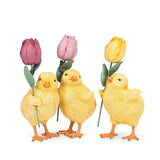 Standing Chick with Tulip