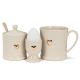 Heart on Rimmed Mug