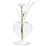 Optic Heart Pedestal Vase