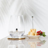 Snowman Icon Stemless Wine Glass