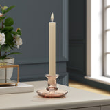 Delia Glass Taper Candle Holder | Champagne