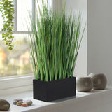 Onion Grass Artificial Faux Potted 18h" Plant