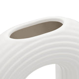 Circa Ceramic Oval Ring Vase