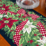 Christmas Cottage Runner - Navy