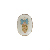 Holiday Stoneware Scalloped Dish