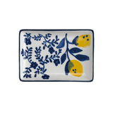 Hand-Painted Stoneware Dish | Lemons