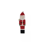 Hand-Painted Stoneware Santa/Snowman Shaped Dish