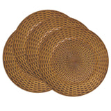 Faux Rattan Charger Plate