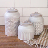 Reactive Glaze Stoneware Canisters