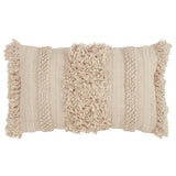 Fringe Stripe Pillow - Down Filled