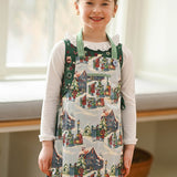 Caroling Oilcloth Kid's Apron - Winter