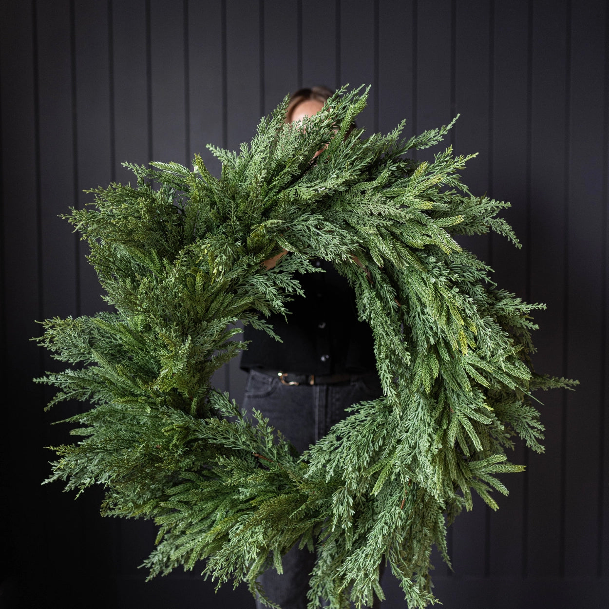 Norfolk & Cypress Mixed Real Touch Wreath