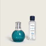 Disco Teal Fragrance Lamp Gift Set with Ocean Breeze