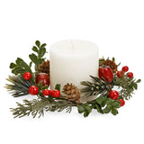 Candle Rings with Berries/Leaves | 8x8"