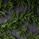 Norfolk & Cypress Mixed Real Touch Garland - 9 ft