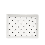 With Love Rectangle Heart Tray