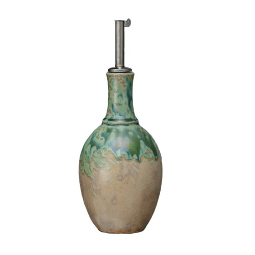 Stoneware Oil Cruet