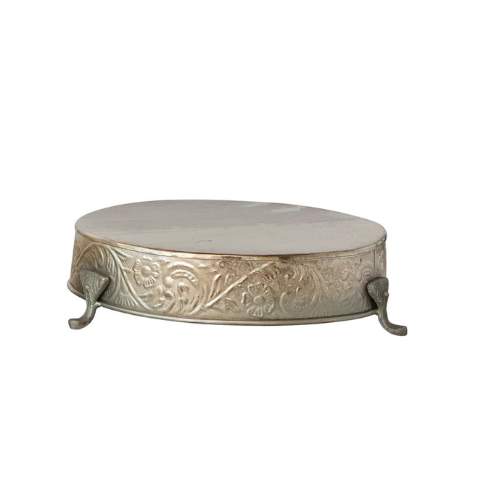 Decorative Embossed Metal Foot
