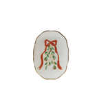Holiday Stoneware Scalloped Dish