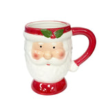 Santa Shaped Mug Red