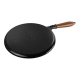 Cast iron Pancake pan with wooden handle | 28 cm