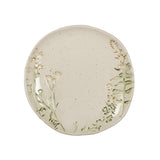 Embossed Floral Ceramic Plate
