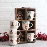 Holly Ho Ho Ho Deer Ceramic Mug