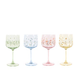 Floral Wine Glass