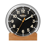 14" Runwell Clock | Chrome/Black