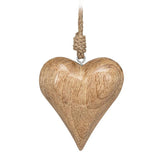 wooden heart ornament