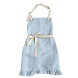 Ruffle Pin Stripe Apron