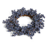 Iced Blue Berry Wreath Candle Ring