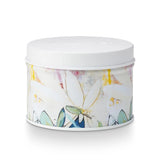 Gardenia Printed Tin Candle